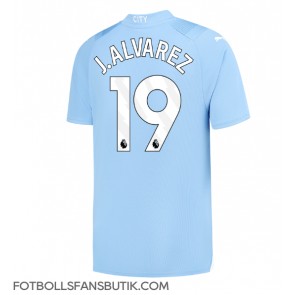 Manchester City Julian Alvarez #19 Replika Hemmatröja 2023-24 Kortärmad